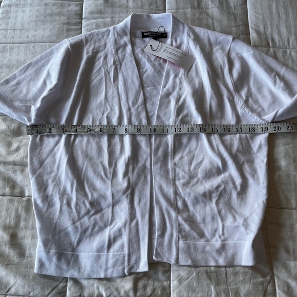 NWT Urban CoCo 3/4 Sleeve Open Front Lightweight Cardigan Shrug S White - Picture 11 of 11